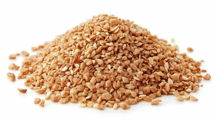 Photo Toasted Sesame Seeds Close Up White Background