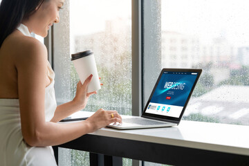 Website design software provide modish template for online retail business and e-commerce