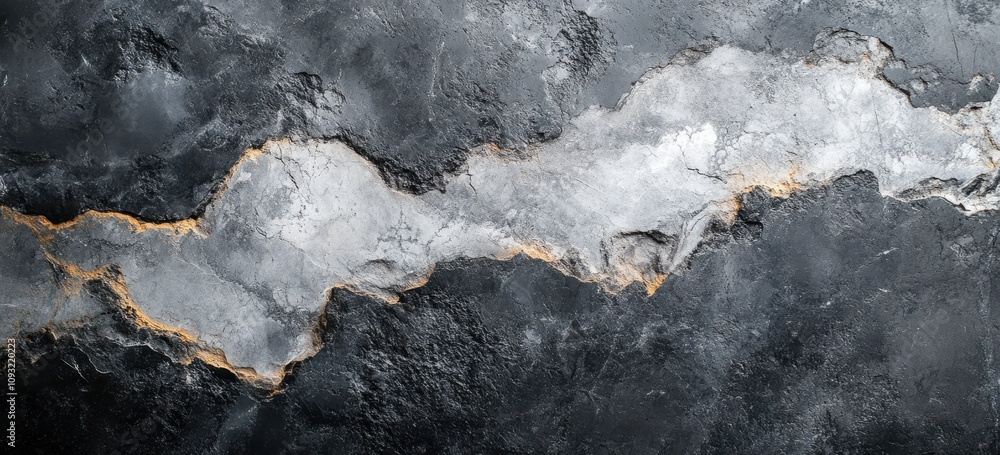 Poster abstract background of dark stone with cracks and light gray veins, creating an elegant and modern d