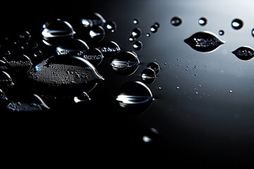 water drop black screen