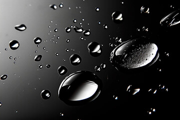 water drop black screen