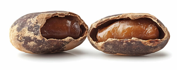 Obraz premium Photo of Two Archidendron Pauciflorum Seeds