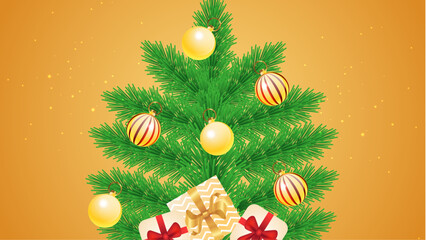 Green Orange and Red Holiday Season Design 3d Background Vector. For Background, Banner, Pamphlet, Certificate and Presentation