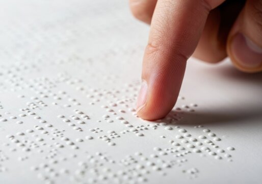 Celebrating world braille day with tactile reading for blind awareness and inclusion