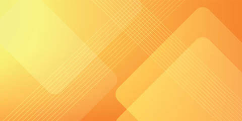 Abstract orange and yellow geometric background. Dynamic shapes composition. Cool background design for posters. Vector illustration