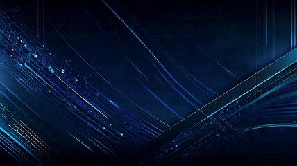 Futuristic Neon Light Streaks with Technology Abstract Background