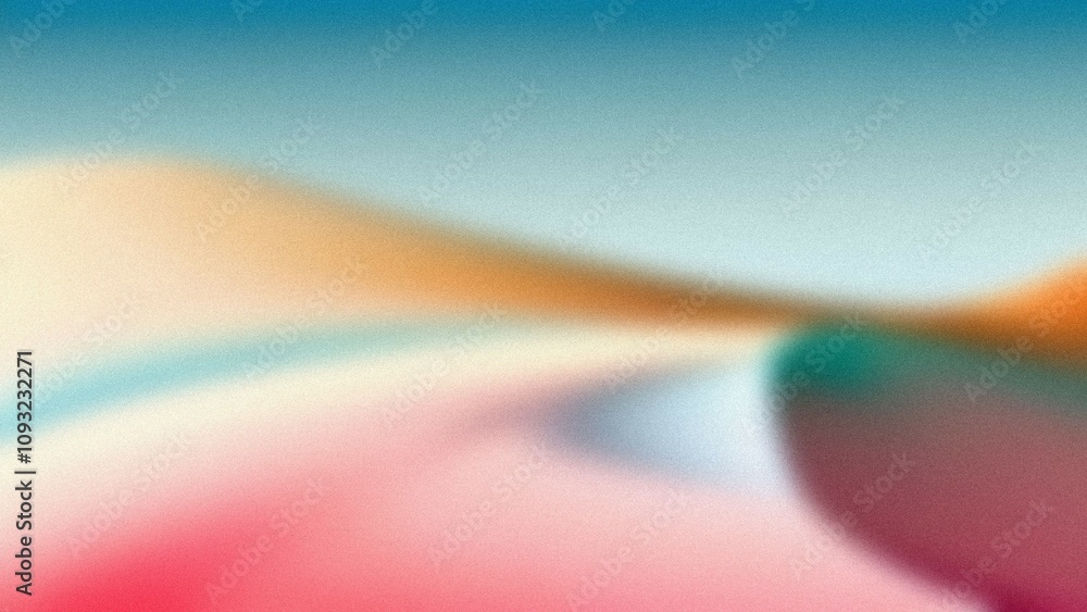Poster pastel color gradient. soft hues blend seamlessly creating a serene and calming visual. evokes feeli