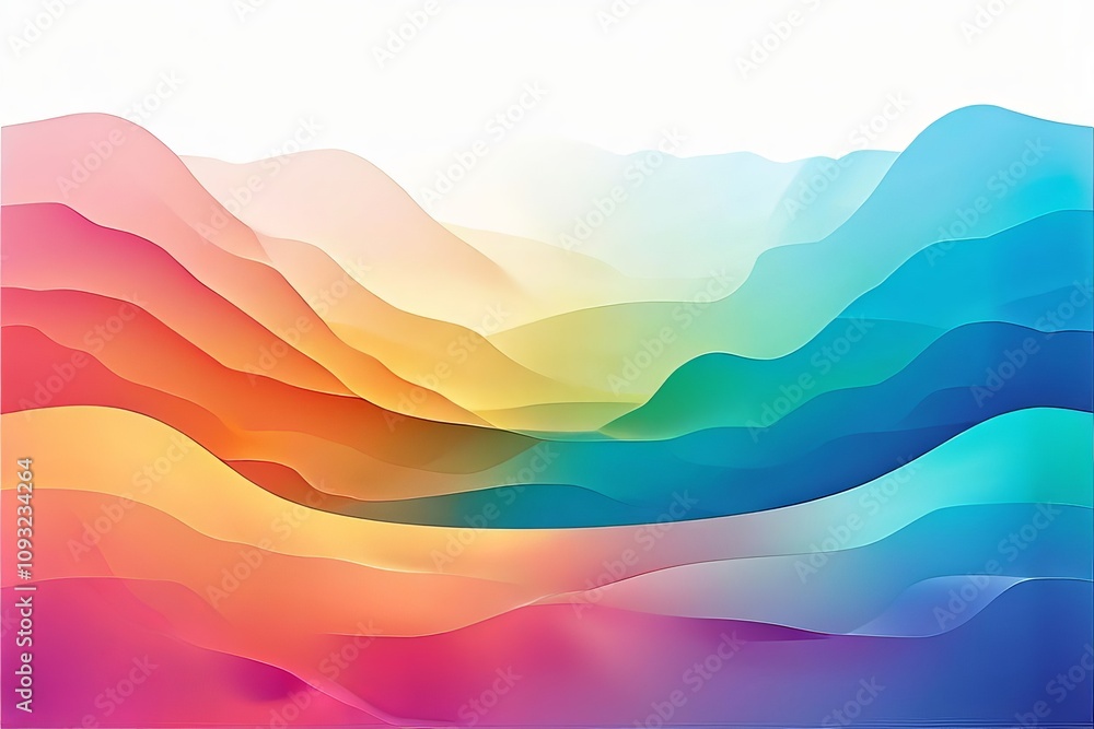 Poster gradient smooth transition between colors