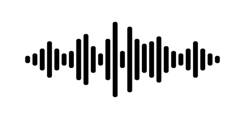 sound track, wave equalizer to represent music and voice