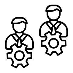 Catalyst Vector Line Icon Design