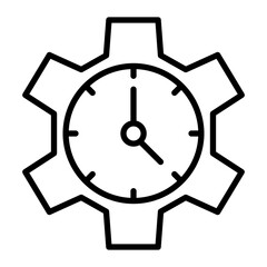 Efficiency Vector Line Icon Design