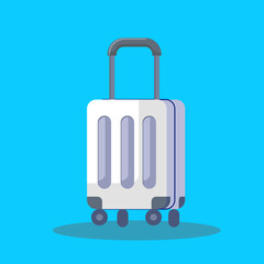Flat illustration Flat illustration two suitcase travel, travel bags