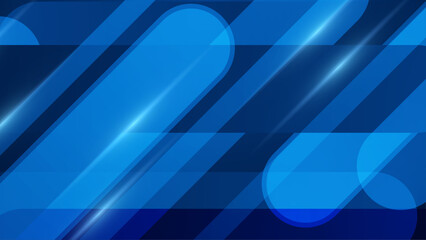 Abstract dark blue geometric gradient background for business presentation, technology seminar or modern creative show