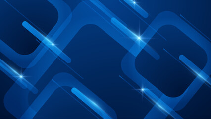 Abstract dark blue geometric gradient background for business presentation, technology seminar or modern creative show