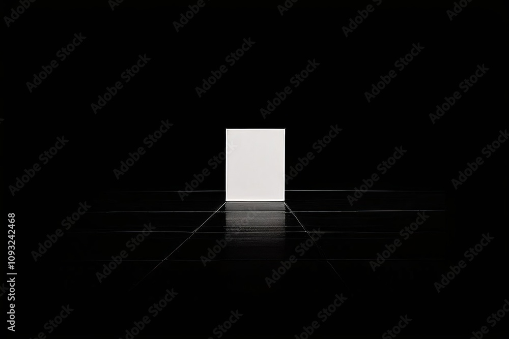 Poster minimalist line notes emerge in simple clean lines reflecting mi