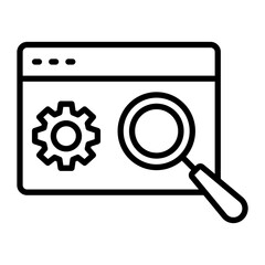 Seo Vector Line Icon Design