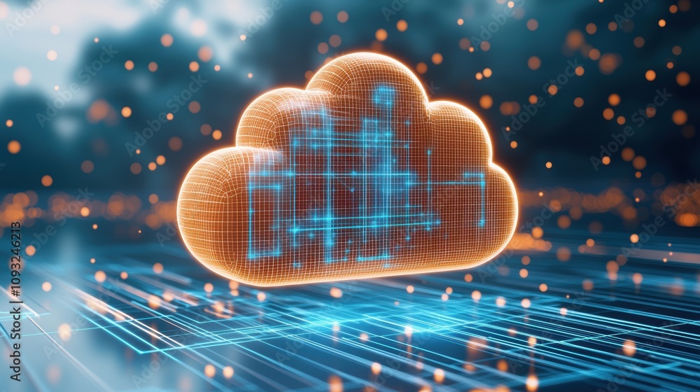 Poster cloud computing innovations secure data storage and networking solutions in a digital environment fo