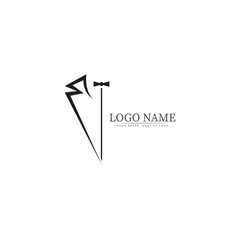 tuxedo logo template vector icon illustration design vector