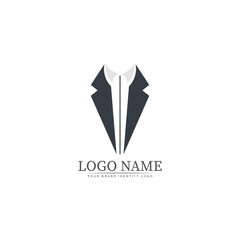 tuxedo logo template vector icon illustration design vector