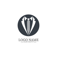 tuxedo logo template vector icon illustration design vector