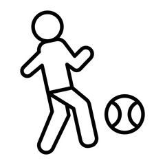 Sports Vector Line Icon Design