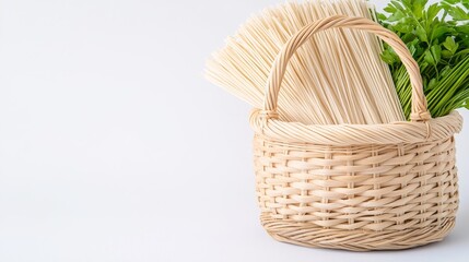 Obraz premium This image shows a close-up of fibers representing biodegradable polymer composites.