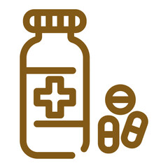 Pills Bottle Icon Design