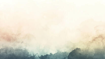 Fototapeta premium Abstract watercolor aesthetic horizontal background. Hand drawn vector splatter texture. Brush stroked painting pastel color watercolour