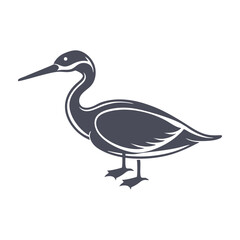 Minimalistic Bird Silhouette Vector Illustration