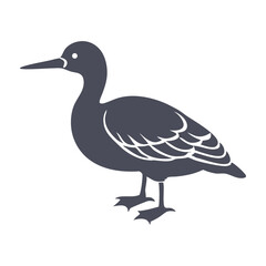 Minimalistic Bird Silhouette Vector Illustration