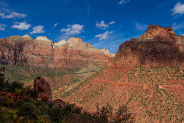View of Zion national park, USA