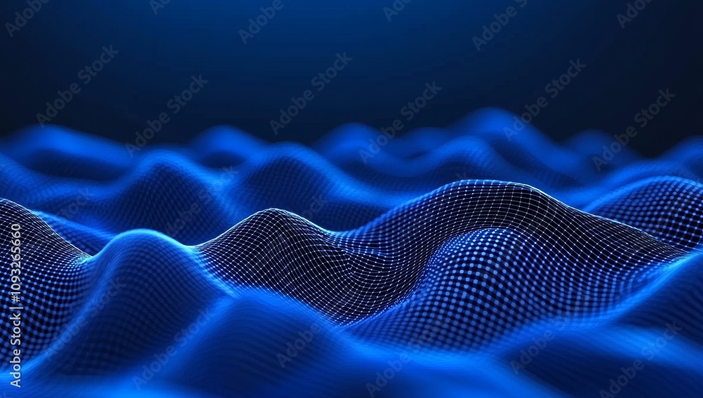 Aufkleber a neural network represents complex data processing through its digital nodes and connections.