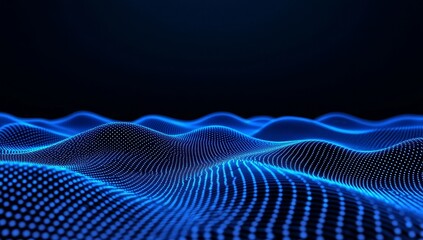 Neural networks are represented by digital nodes and connections.