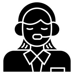 Customer Service icon element for design