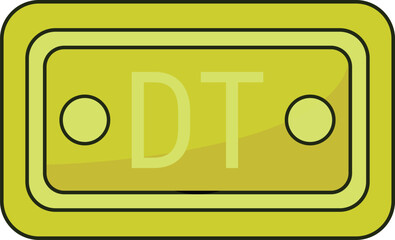 Dinar Note Icon Currency Finance Illustration