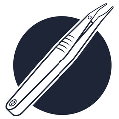 illustration of a tweezers