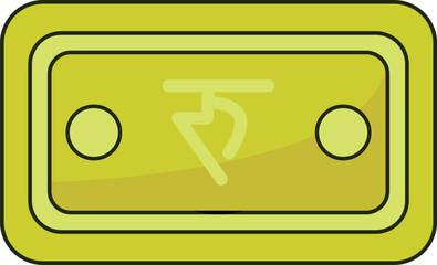 Nepalese Rupee Note Icon Currency Finance Illustration
