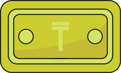 Kazakh Tenge Note Icon Currency Finance Illustration