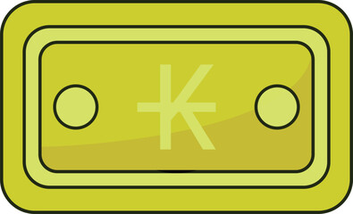 Lao Kip Note Icon Currency Finance Illustration