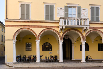 Fototapeta premium Crema, Lombardy, Italy - Views of the historic city center