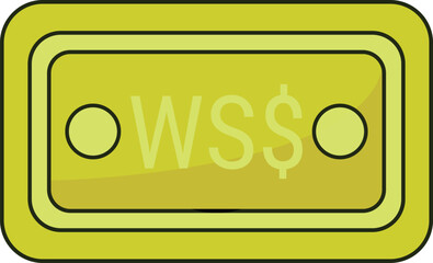 Tala Note Icon Currency Finance Illustration