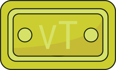 Vatu Note Icon Currency Finance Illustration