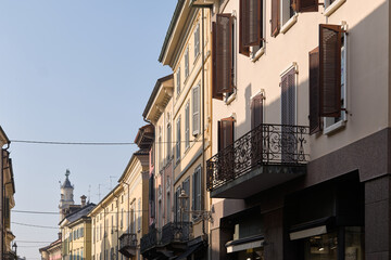 Crema, Lombardy, Italy - Views of the historic city center