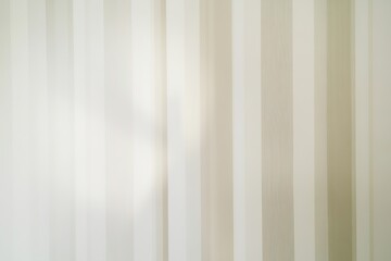 Obraz premium Cream striped curtain texture with soft shadows