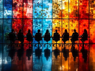 Business Stakeholders Brainstorming Future Solutions in Conference Room