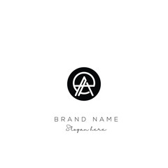 AE Letter Logo Design. Modern minimalistic creative AE letter initial icon vector template. Premium logo with Objects design. Elegant corporate identity.