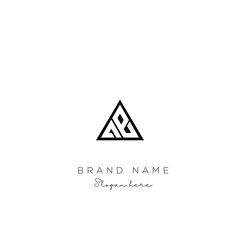 AE Letter Logo Design. Modern minimalistic creative AE letter initial icon vector template. Premium logo with Objects design. Elegant corporate identity.