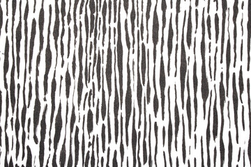 Thick Ink Pen Black Lines on White Background Zebra Skin Barcode Shapes