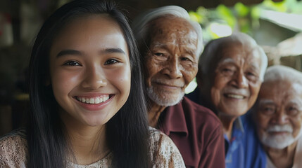 Fototapeta premium Smiling Generations Together, family, connection