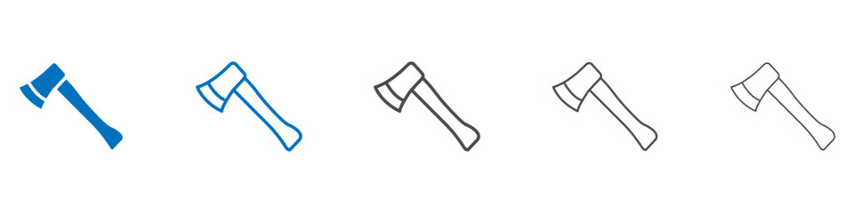Axe icon vector set collection for web